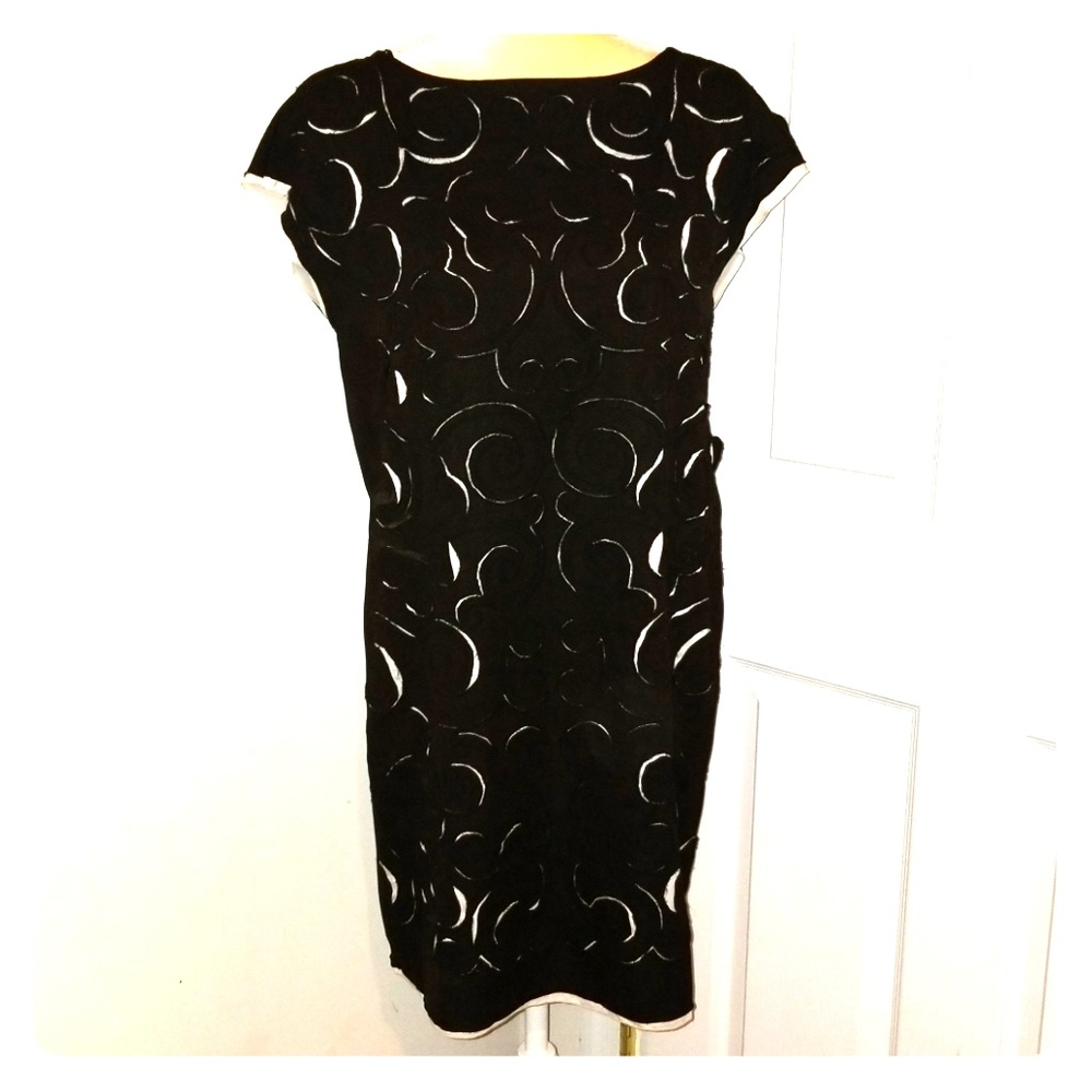 Catherine Malandrino Black Sheath/Shift Dress